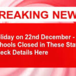 School Holiday : All Schools will remain closed till 5th January 2026, Know Why